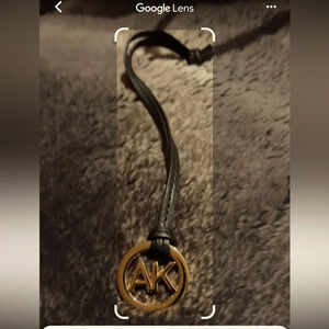 AK Gold Tone  Large logo bag charm